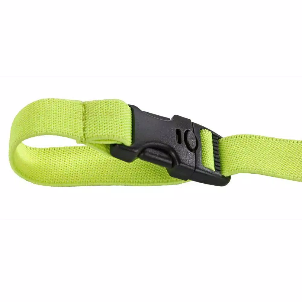 Ergodyne 3150 Squids Lime Green Elastic Hard Hat Lanyard with Buckle