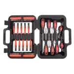 Stalwart 58-Piece Magnetic Screwdriver Bit Set with Compact Hard-Plastic Case thumbnail 1