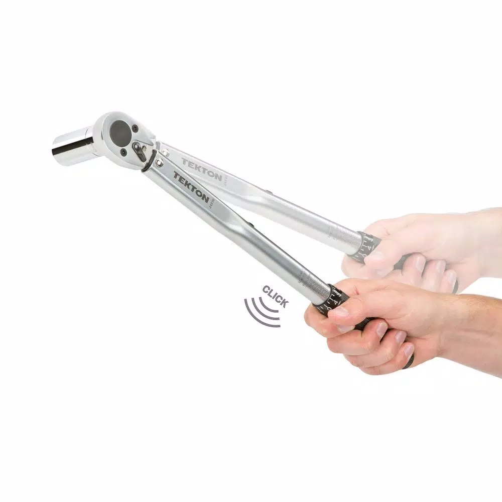 TEKTON 3/8 in. Drive Click Torque Wrench, 10-80 ft.-lb.