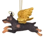 Design Toscano Doberman Pinscher Angel Dog Christmas Ornament thumbnail 3