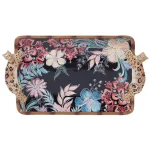 Certified International Tre Sorelle Studios Exotic Jungle 17 in. 3-D Rectangular Ceramic Platter with Handles thumbnail 1