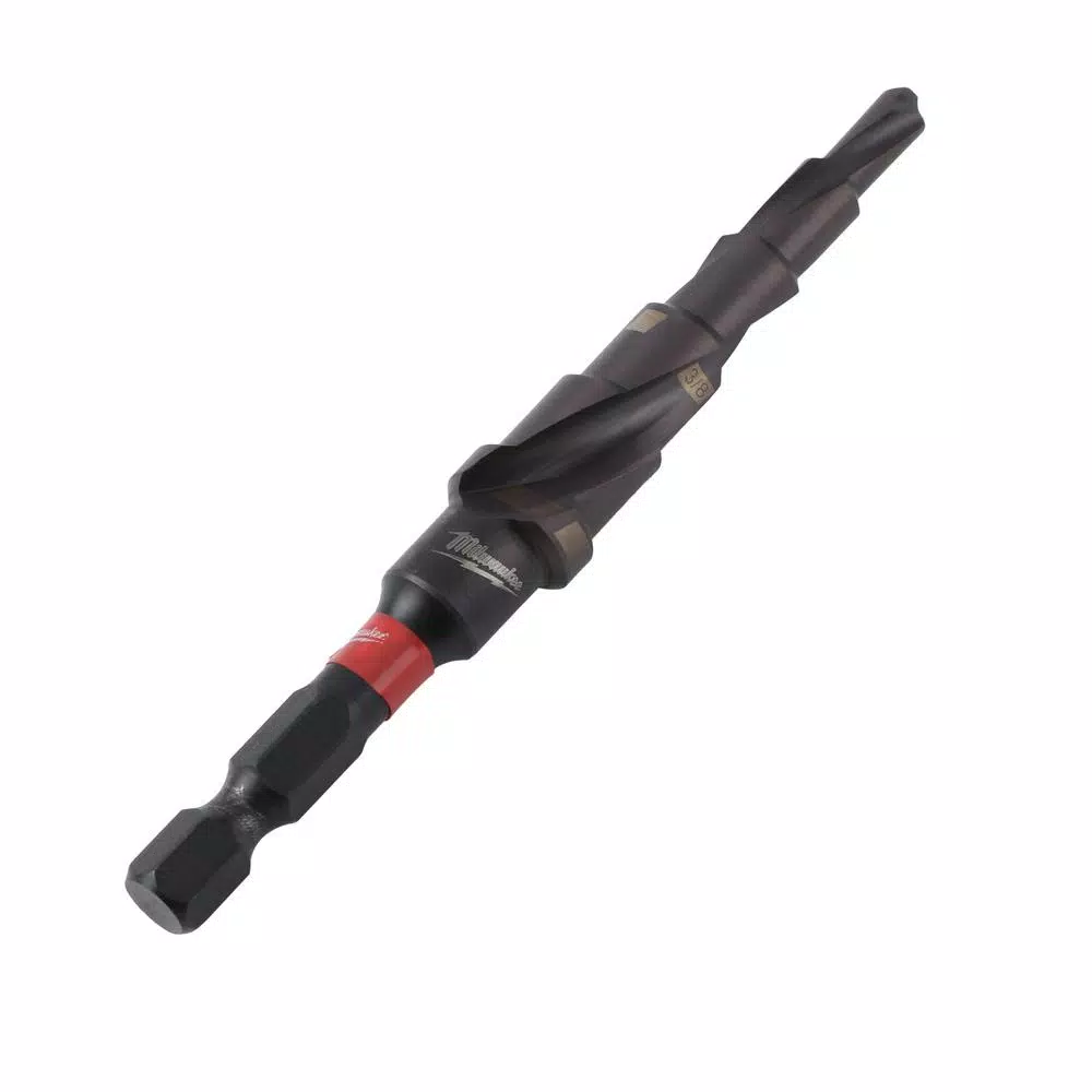 Milwaukee SHOCKWAVE Impact Duty Titanium Step Bit, 3/16 in. - 1/2 in.