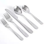 Gibson Home 46-Piece Hammered Stainless Steel Flatware Set, Service for 8 thumbnail 4