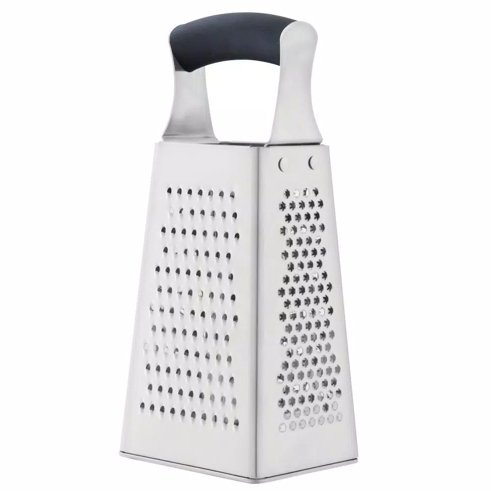 BergHOFF Essentials 4-Sided Stainless Steel Grater with Top Handle