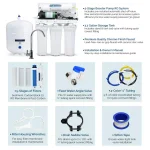 Olympia Water Systems 5-Stage Reverse Osmosis Water Filtration System with Electric Booster Pump thumbnail 2