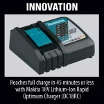 Makita 18V LXT Lithium-Ion 5.0Ah Battery 10-Pack thumbnail 5