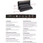 Caso Design VC 350 Food Vacuum Sealer All-in-One System - Brushed Stainless & Black thumbnail 5