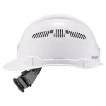 Ergodyne Skullerz 8972 Class C Vented Cap Style Hard Hat with Ratchet Suspension - White thumbnail 8