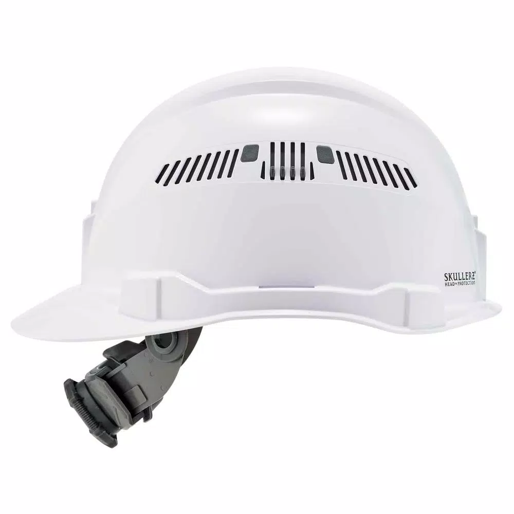 Ergodyne Skullerz 8972 Class C Vented Cap Style Hard Hat with Ratchet Suspension - White
