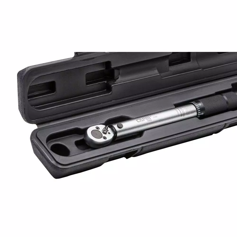 Capri Tools 1/4 in. Drive Torque Wrench, 50 to 245 in. lbs.
