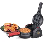 Presto Stuffler 900W Belgian Stuffed Waffle Maker, 5-inch Nonstick Black Waffle Iron thumbnail 2