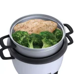 AROMA 6-Cup Pot Style Rice Cooker and Food Steamer, White thumbnail 3