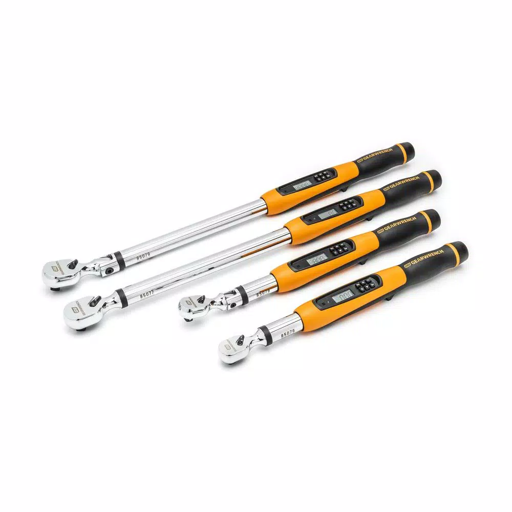GEARWRENCH 3/8 in. Flex Head Electronic Torque Wrench, 10-100 ft./lbs. with Angle Mode