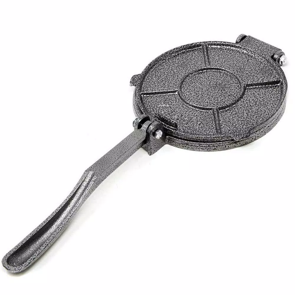 Alpha Living 7.5 in. Heavy Duty Cast Iron Tortilla Press