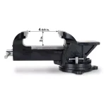TEKTON 6 in. Swivel Bench Vise with Polished Anvil thumbnail 3
