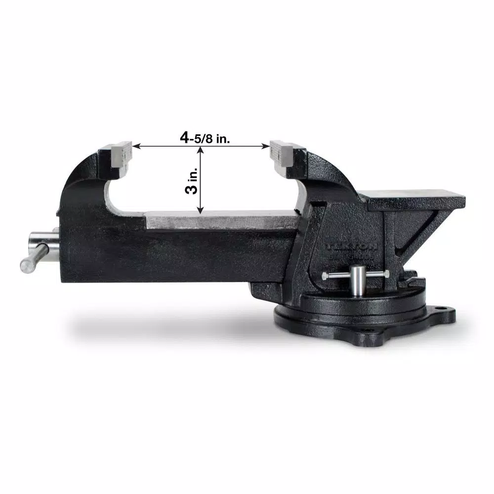TEKTON 6 in. Swivel Bench Vise with Polished Anvil