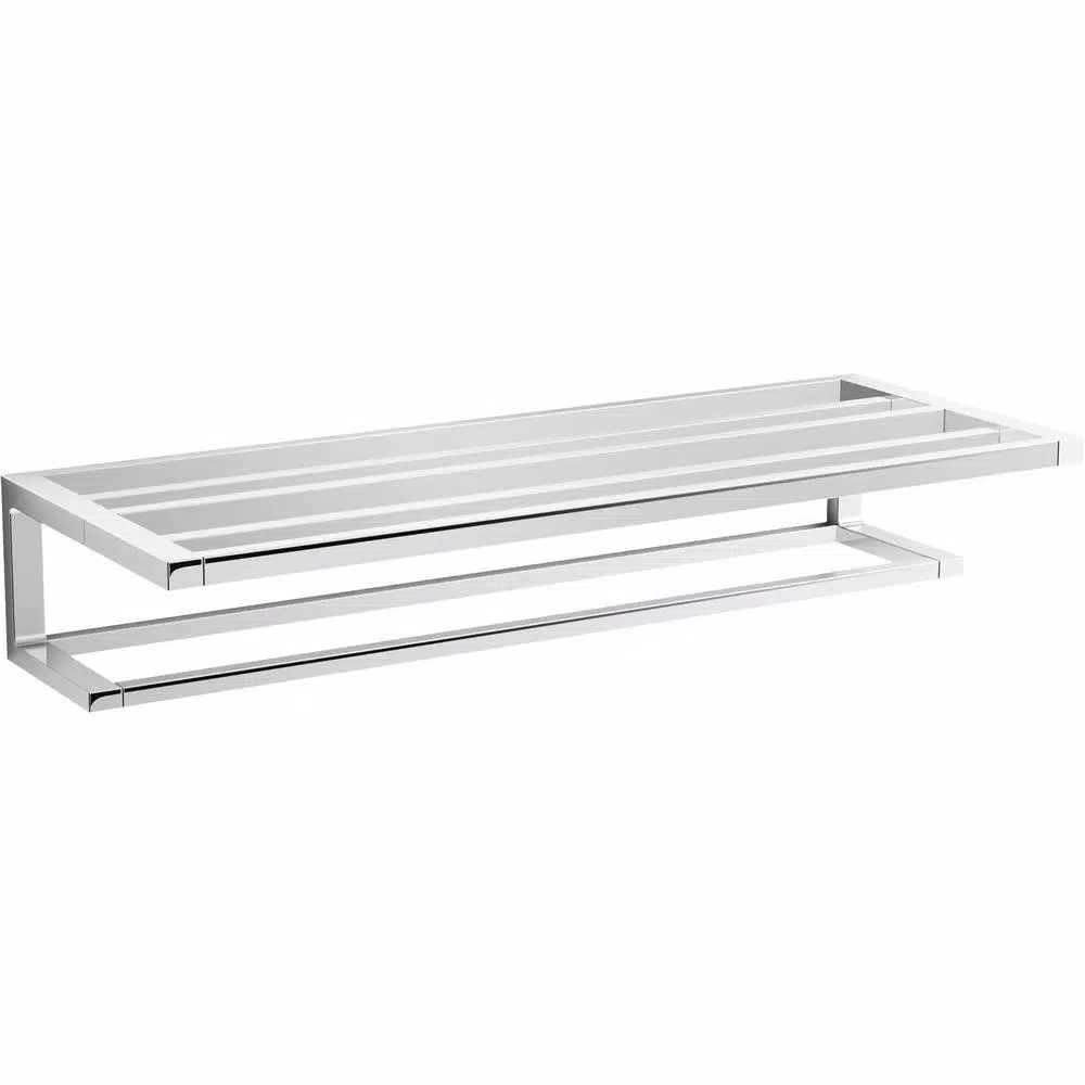 KOHLER Draft 2-Bar Towel Rack in Polished Chrome