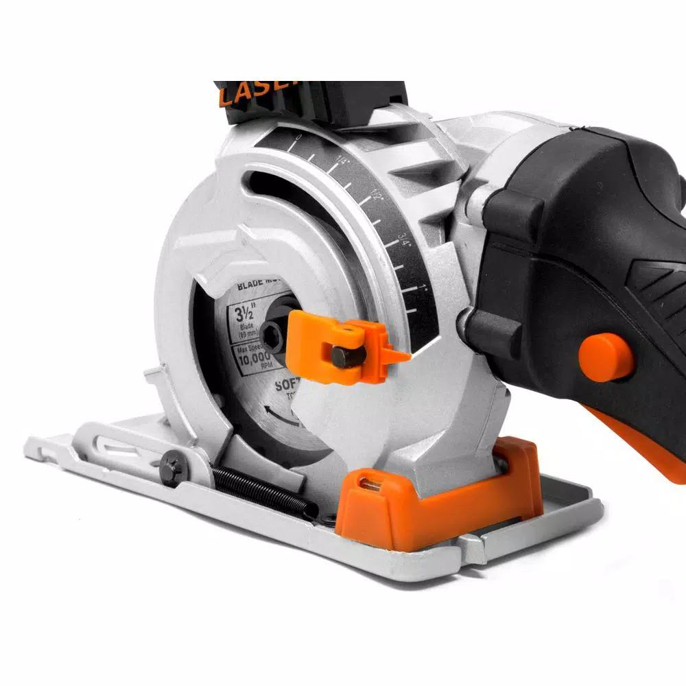 WEN 5 Amp 3-1/2 in. Compact Plunge Cut Circular Saw with Laser and Carrying Case
