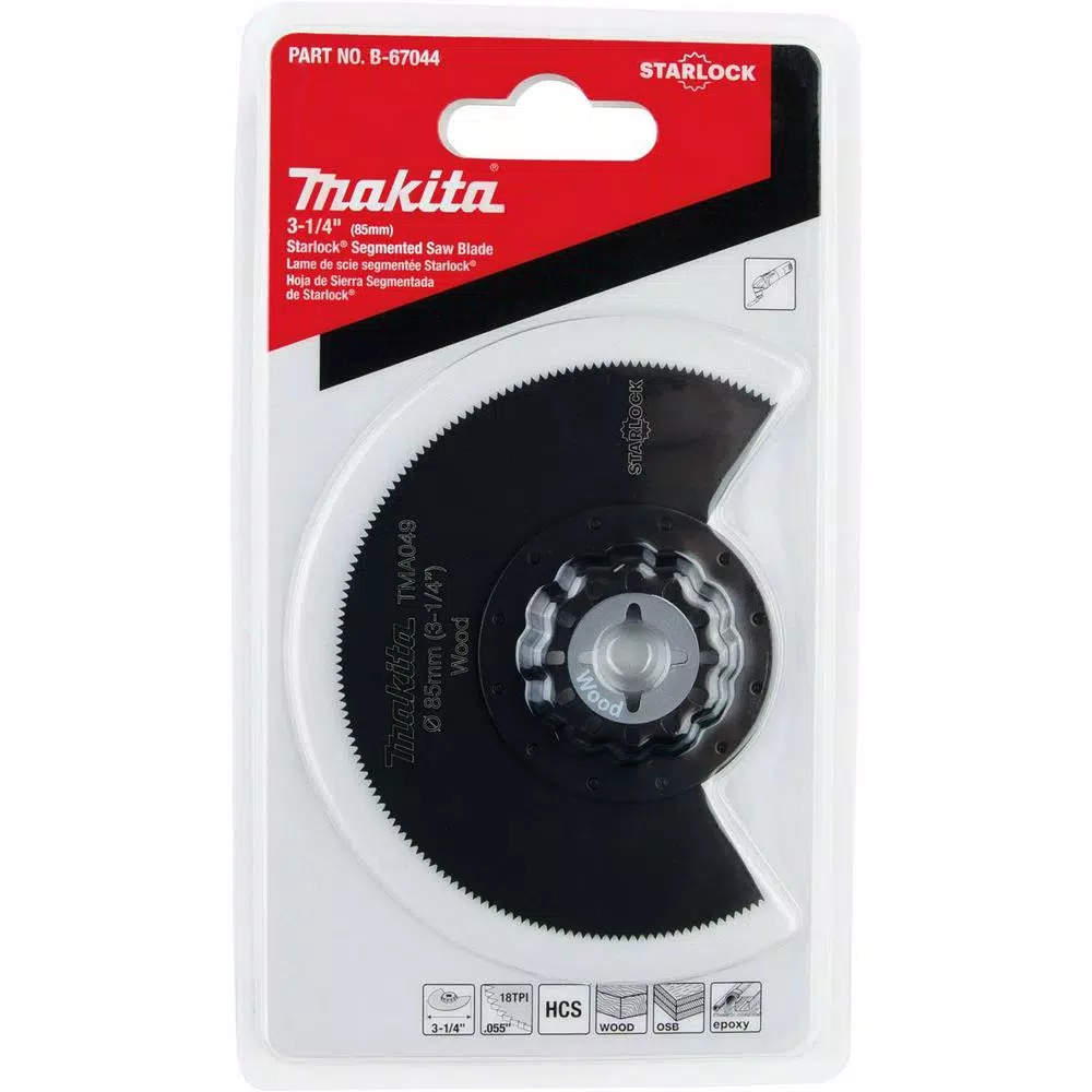 Makita 3-1/4 in. Starlock Segmented Oscillating Multi-Tool Saw Blade