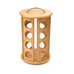 Mind Reader 24-Capacity Bamboo K-Cup Storage Organizer and Coffee Pod Carousel thumbnail 1