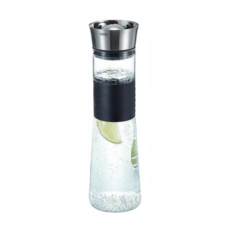 GEFU Borosilicate Glass Carafe with Innovative Ball Stopper - 1L