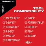 Milwaukee OPEN-LOK 3-1/2 in. Triangle Sanding Pad & Paper 10-Piece Variety Pack thumbnail 5