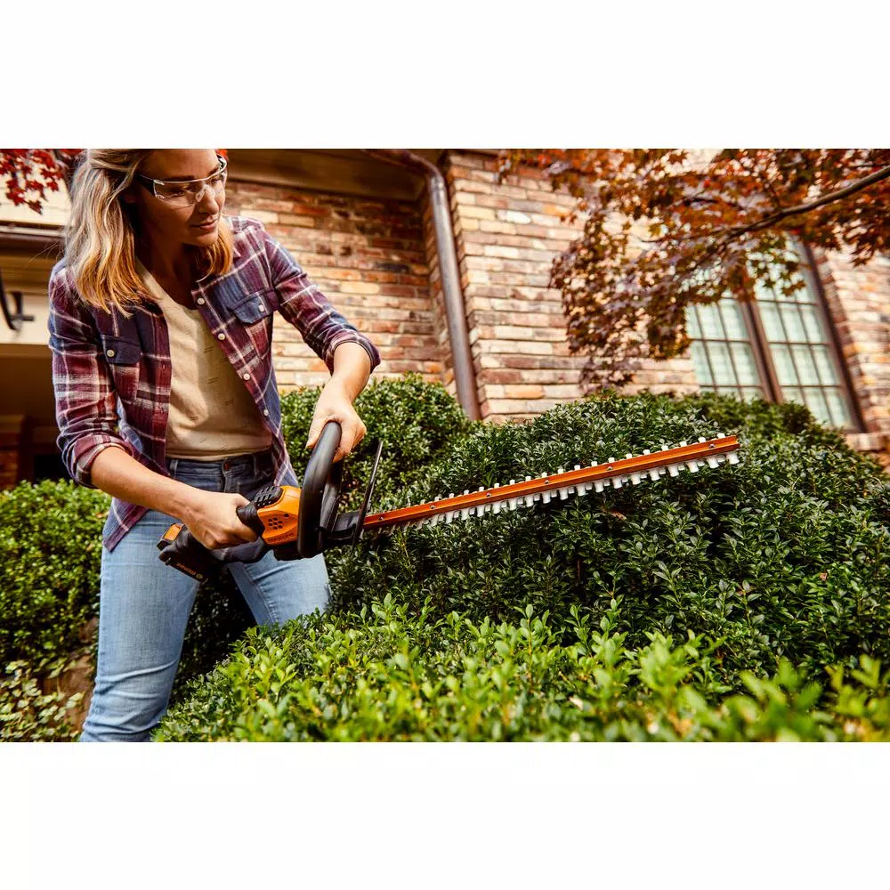 Worx 20V Power Share 22 in. Cordless Hedge Trimmer, 3/4 in. Cutting Capacity (Tool Only)