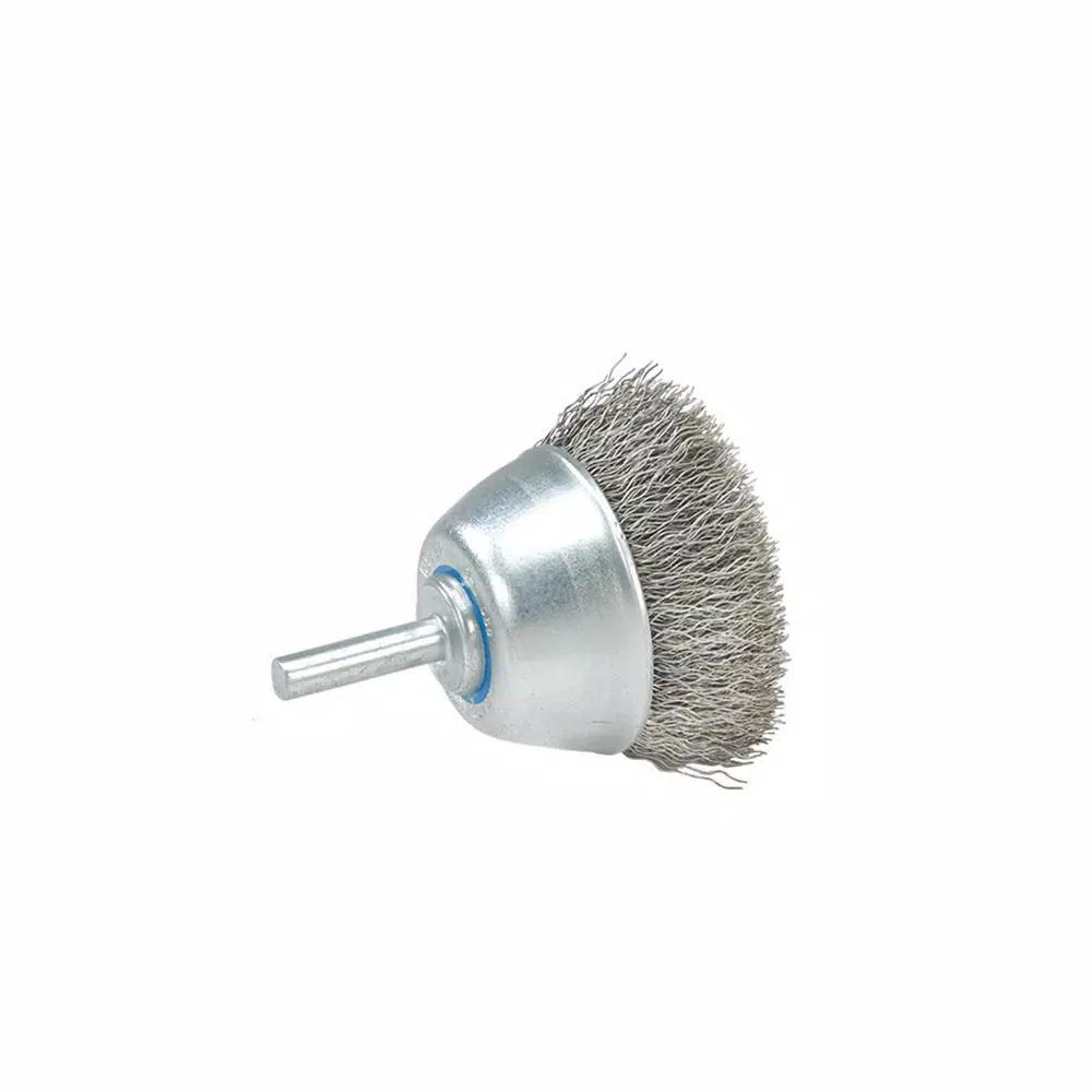 WALTER SURFACE TECHNOLOGIES 2-3/8 in. Mounted Wire Brush with Crimped Wires for Die Grinders and Power Drills