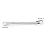TEKTON 1-1/8 in. x 1-1/4 in. 45° Offset Double Box End Wrench thumbnail 2