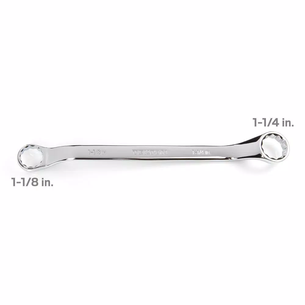 TEKTON 1-1/8 in. x 1-1/4 in. 45° Offset Double Box End Wrench