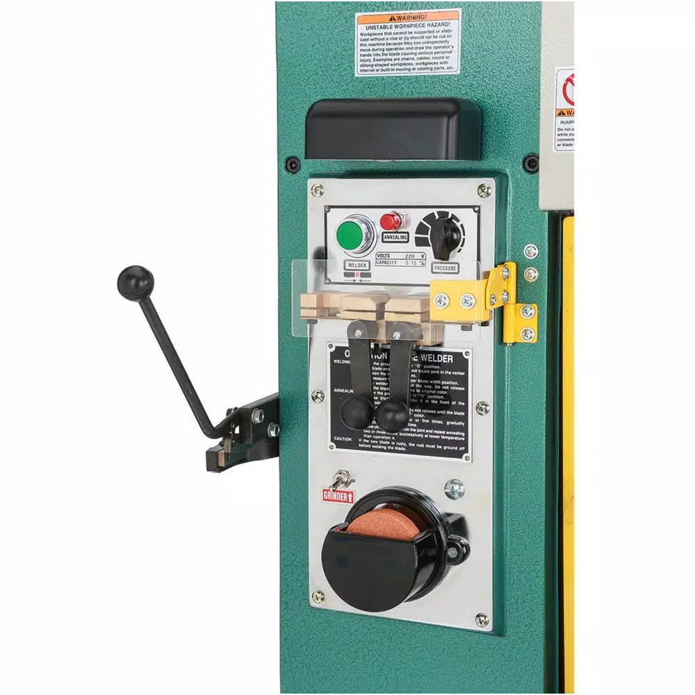 Grizzly Industrial 18-in. Variable-Speed Vertical Metal-Cutting Bandsaw with Built-in Blade Welder and Stand