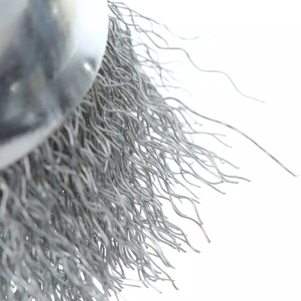 Avanti PRO 3 in. Steel Wire Cup Brush with 1/4 in. Shank