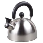 Creative Home Simplicity 6-Cup Brushed Stainless Steel Stovetop Tea Kettle with Whistle thumbnail 1