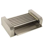 Funtime 187 sq. in. Stainless Steel Hot Dog Roller Grill, Dual Temperature Control thumbnail 6