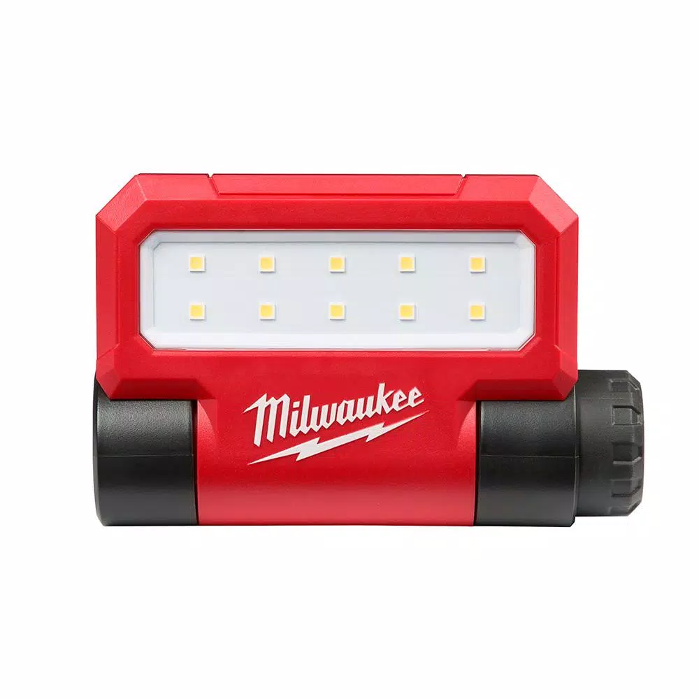 Milwaukee USB Rechargeable ROVER Pivoting LED Flood Light, 550 Lumens