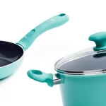 GreenLife Diamond 2.5 qt. Aluminum Ceramic Nonstick Sauce Pan with Glass Lid, Turquoise thumbnail 6