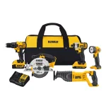 DEWALT 20V MAX Cordless 5-Tool Combo Kit with 2 Batteries and Charger thumbnail 1