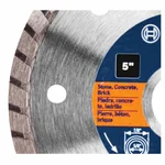 Bosch 5 in. General Purpose Diamond Circular Saw Blade for Concrete, Block, Brick, and Stone thumbnail 3