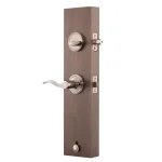 Copper Creek Colonial Handleset with Waverlie Lever Trim, Antique Nickel thumbnail 4
