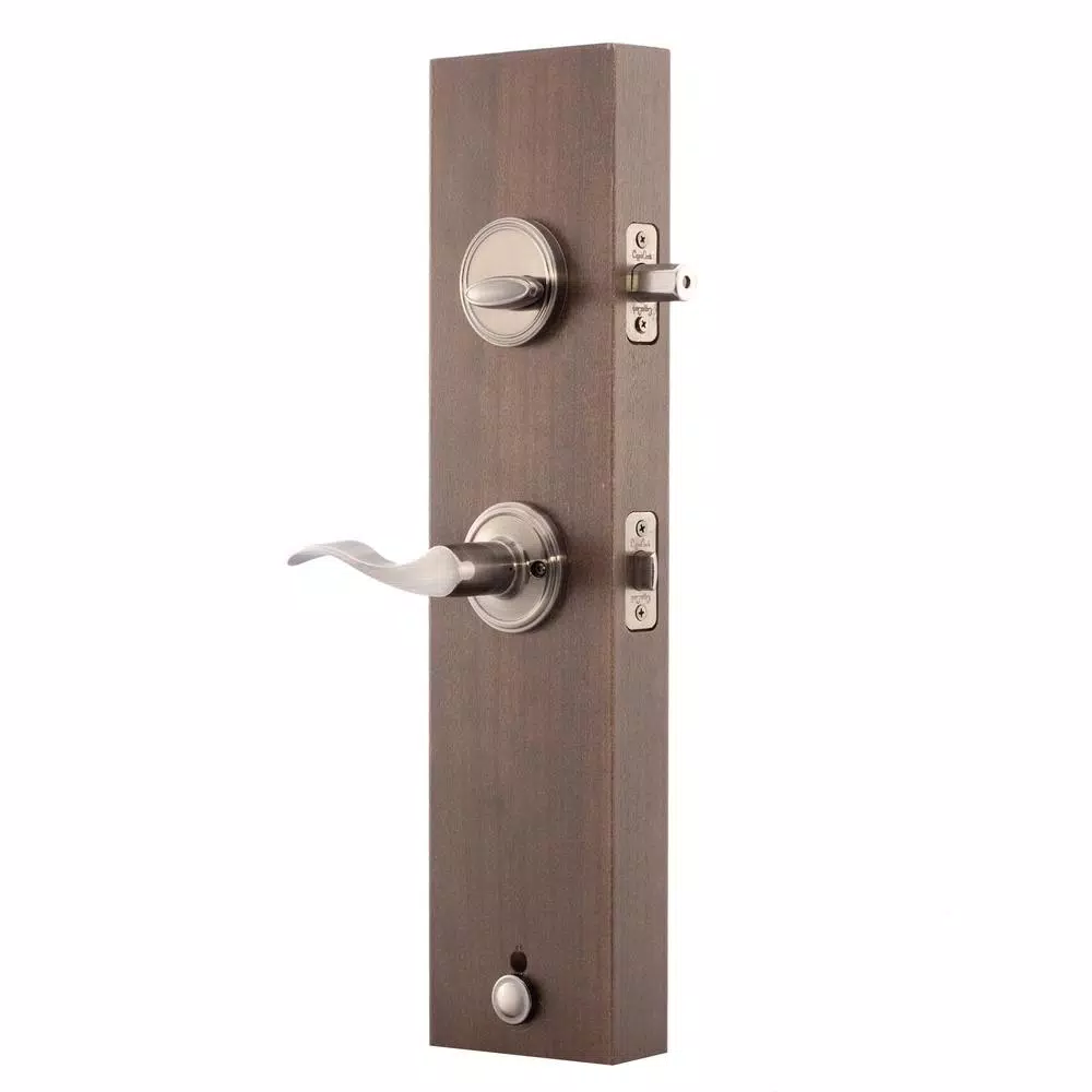 Copper Creek Colonial Handleset with Waverlie Lever Trim, Antique Nickel