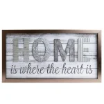 Pinnacle Home Is Where The Heart Is Rustic Wood Plank Wall Art - 14 x 26 in. thumbnail 2