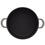 Circulon Elementum 10-Quart Hard-Anodized Aluminum Nonstick Stock Pot with Glass Lid, Oyster Gray thumbnail 2