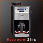 KRUPS Grind and Brew 10-Cup Stainless Steel Drip Coffee Maker with Built-In Conical Burr Grinder thumbnail 4