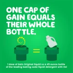 Gain Original Fresh Scent Liquid Laundry Detergent, HE Compatible, 150 oz (96 Loads) thumbnail 6