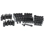Husky 78-Piece 1/2 in. Drive Master Impact and Hex Bit Socket Set thumbnail 1