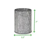 Mind Reader Silver Galvanized Steel Utensil Holder and Kitchen Condiment Organizer Set thumbnail 7