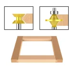 Stalwart Tungsten Carbide Tongue and Groove Router Bit Set with Wood Storage Case, 2-Piece thumbnail 3