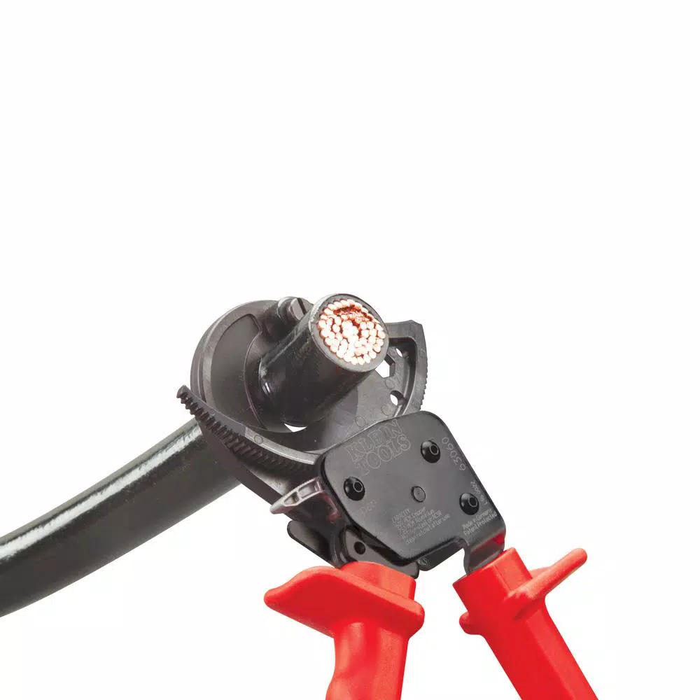 Klein Tools 10-1/4 in. Ratcheting Cable Cutter for Copper and Aluminum Wire
