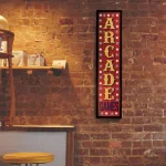 Crystal Art Gallery Arcade Games Framed LED Sign - Retro Marquee Wall Decor thumbnail 1