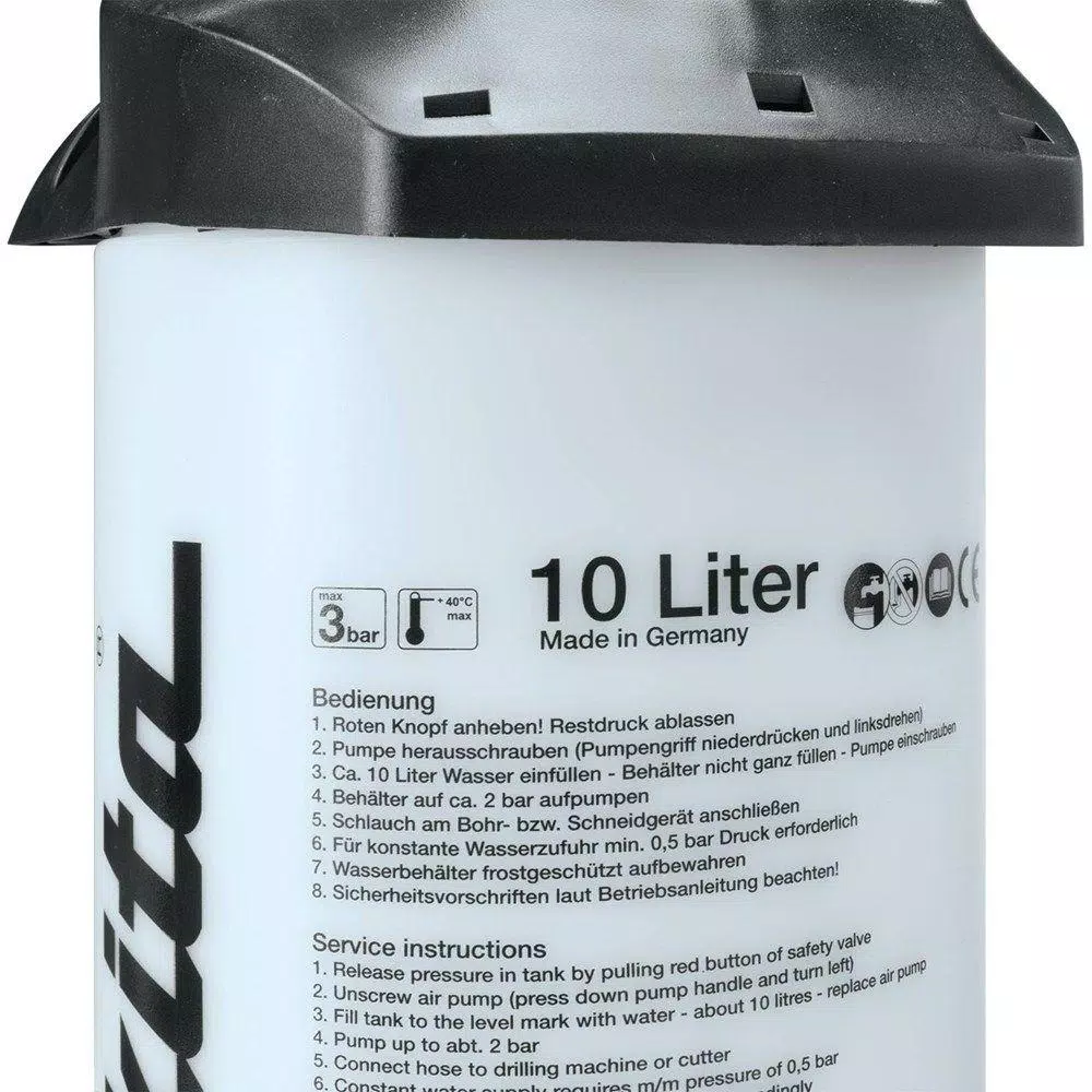 Makita 2.6 Gal. Pressurized Water Tank for Masonry Saws and Gas Power Cutters